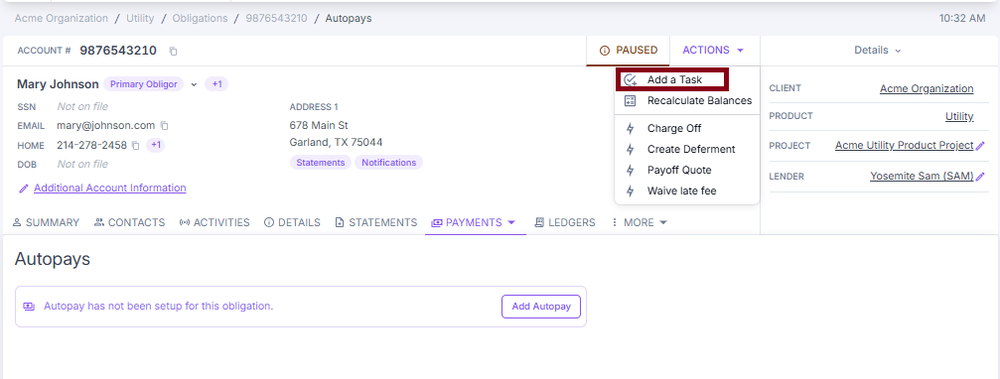 Add a Task