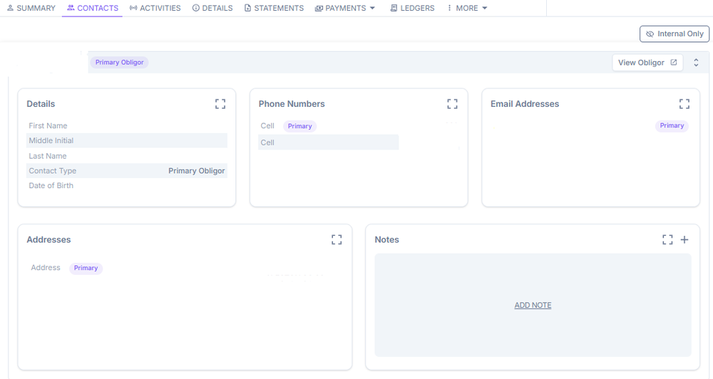 Contact profile