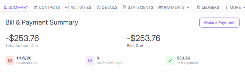 Past due account