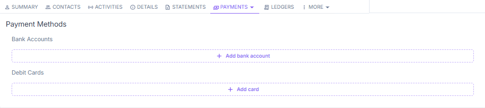 Payment methods