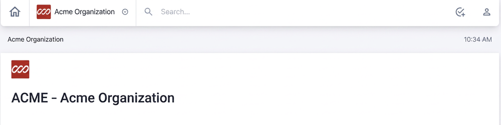 Profile icon on toolbar